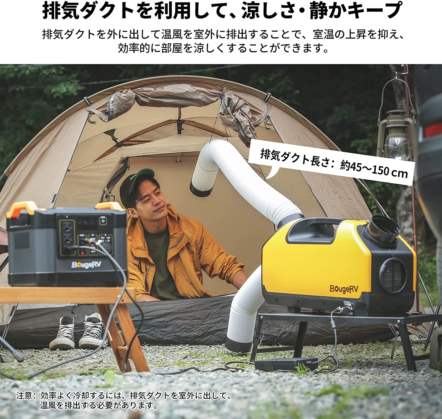 静音型ポータブルクーラー – BougeRV JP