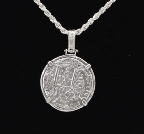 8 Reale 2 Prong Coin-Atocha Shipwreck Coins (Pendant Only) – Benet