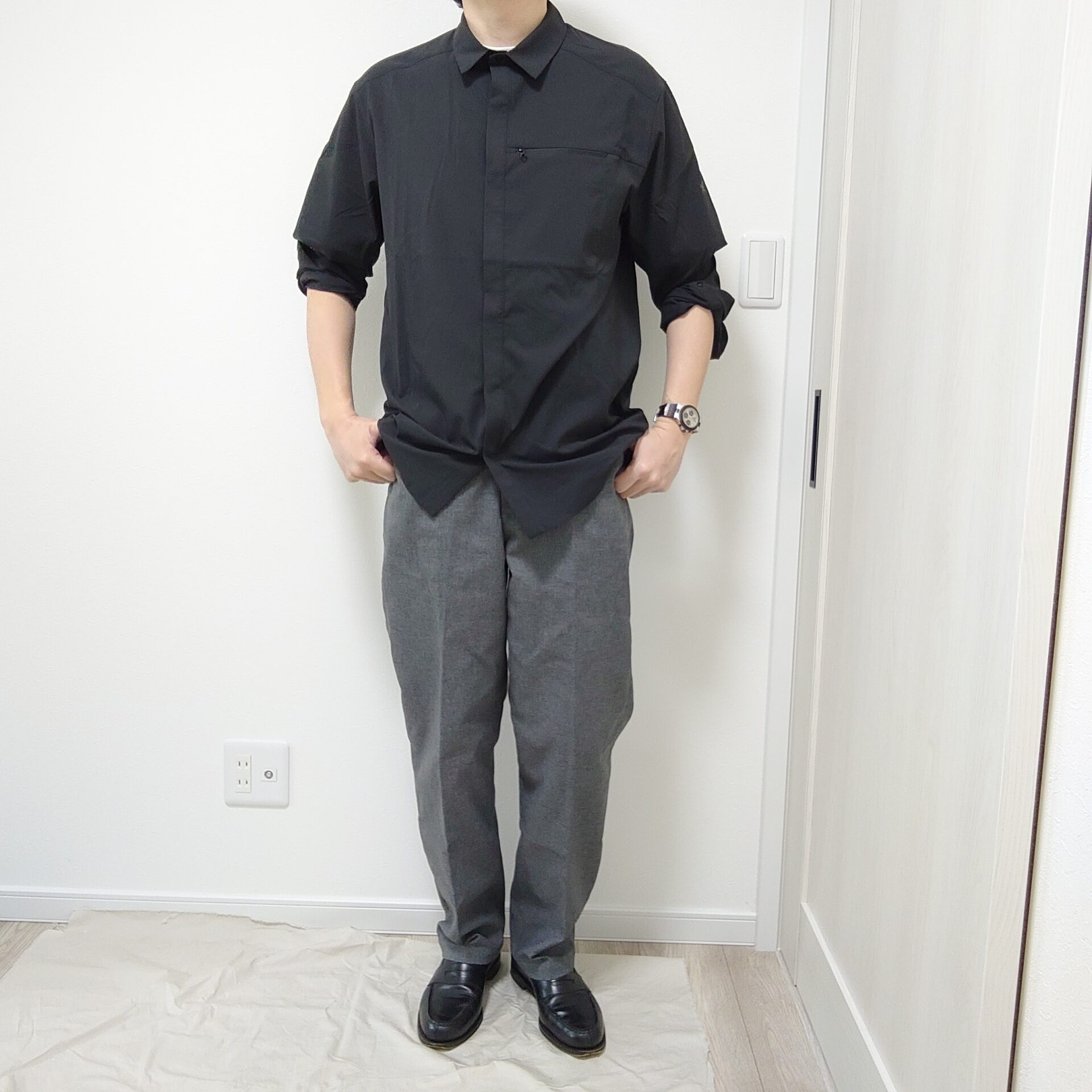 アークテリクス】スカイラインシャツのサイズ感・コーデをレビュー