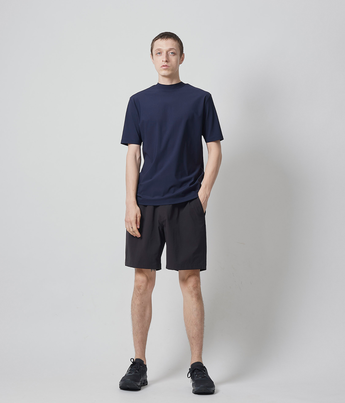 JH+ SIDE ZIP MOCK NECK T | junhashimoto（ジュンハシモト）Official