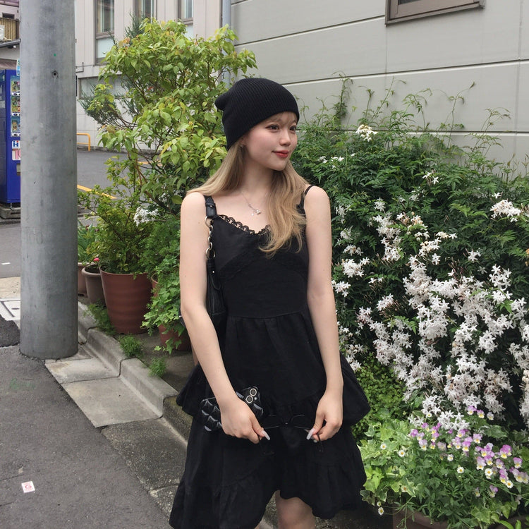 RiLi】レースフリルティアードミニワンピ | Judin