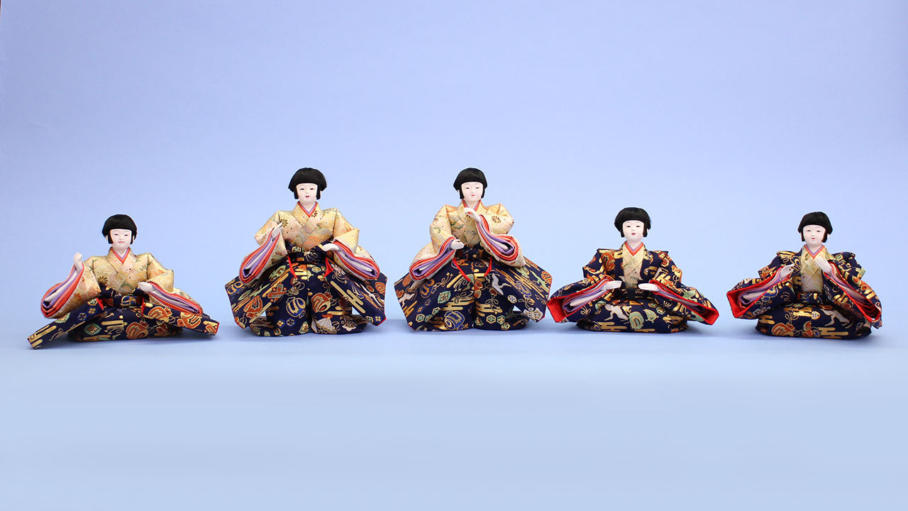 雛人形衣装着：五人囃子、随身、三人仕丁の単品販売 – 寿鳳人形の東芸