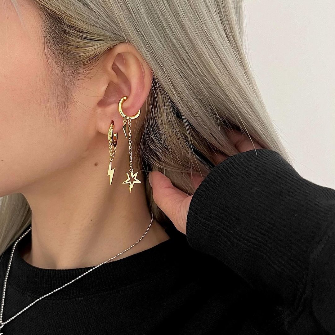 CHAINED TINY FLASH ピアス | ジャスティン デイビス（JUSTIN DAVIS