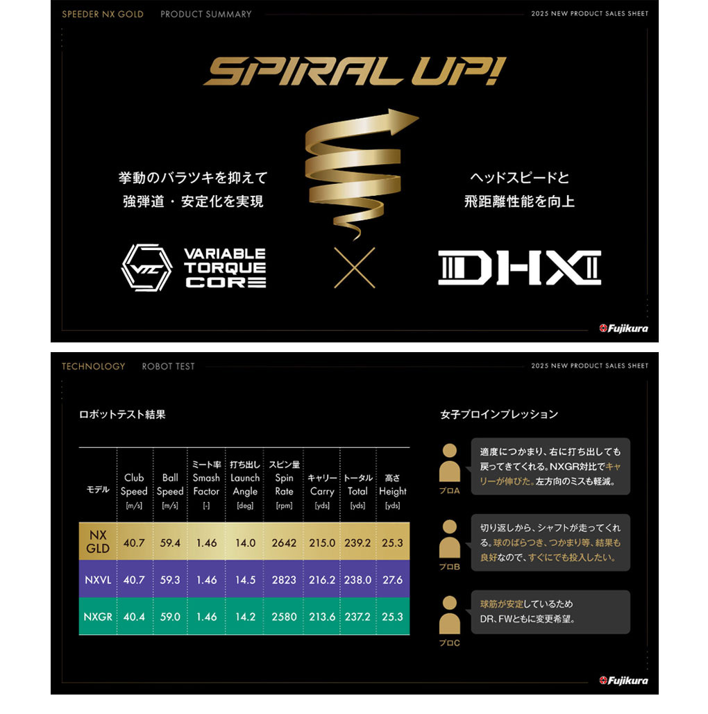 ピン PING スリーブ付きシャフト 2025 SPEEDER NX GOLD フジクラ