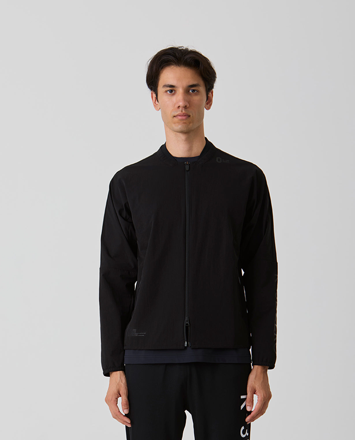 0_672_L ヴィンテージストレッチ MA-1ジャケット (ブラック) – K-3B