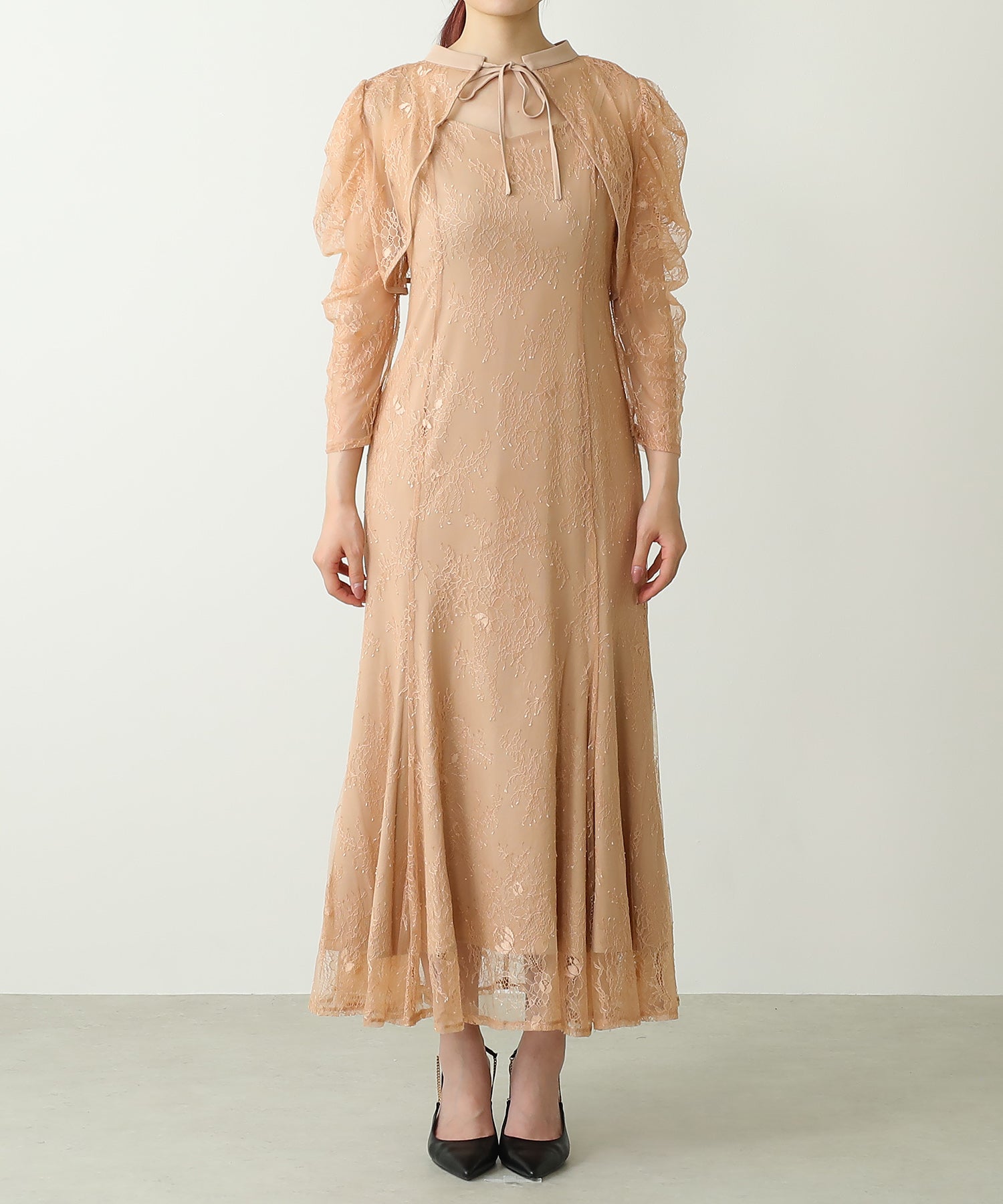 3way レースボレロセット 結婚式 オケージョン ドレス