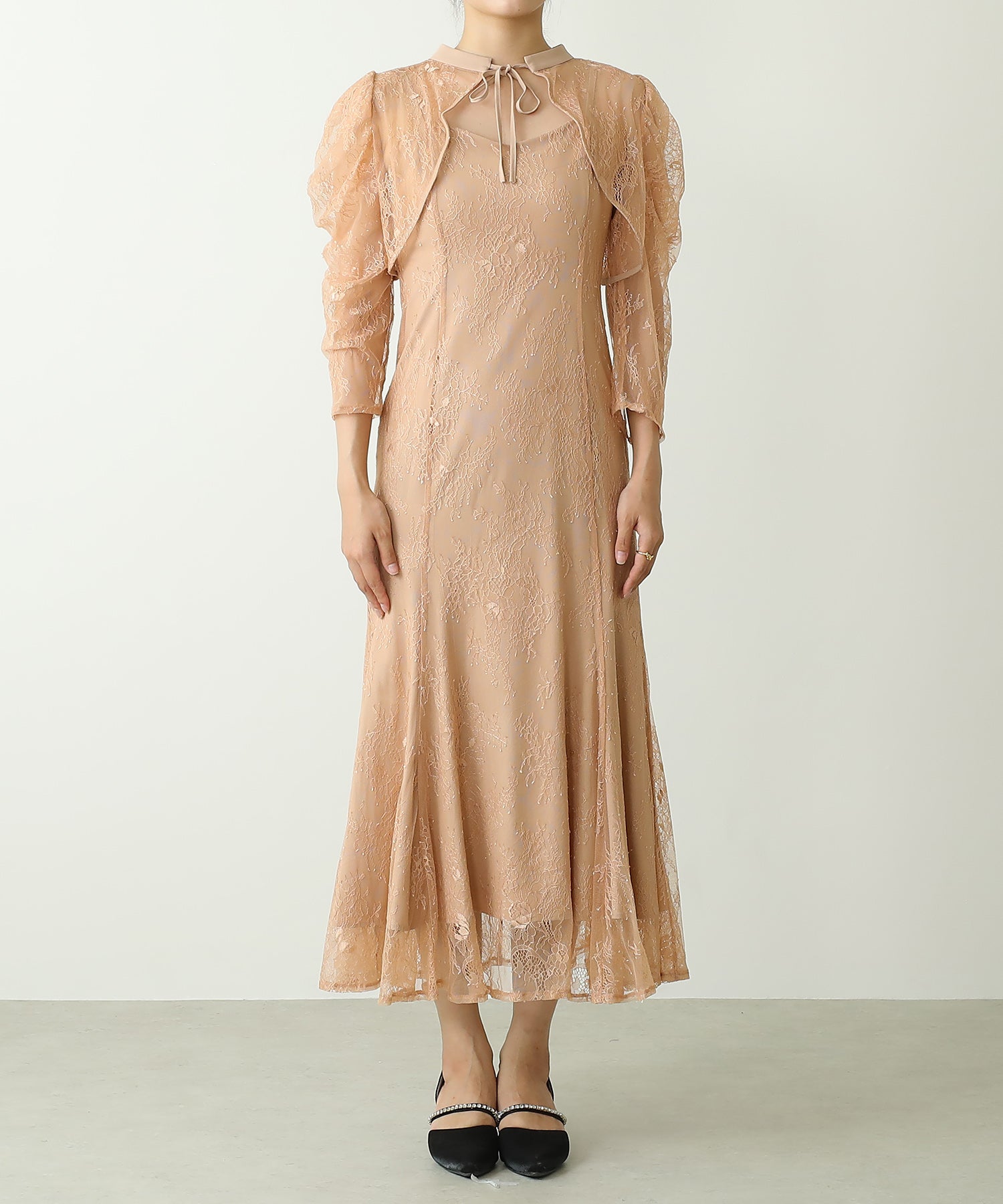 3way レースボレロセット 結婚式 オケージョン ドレス