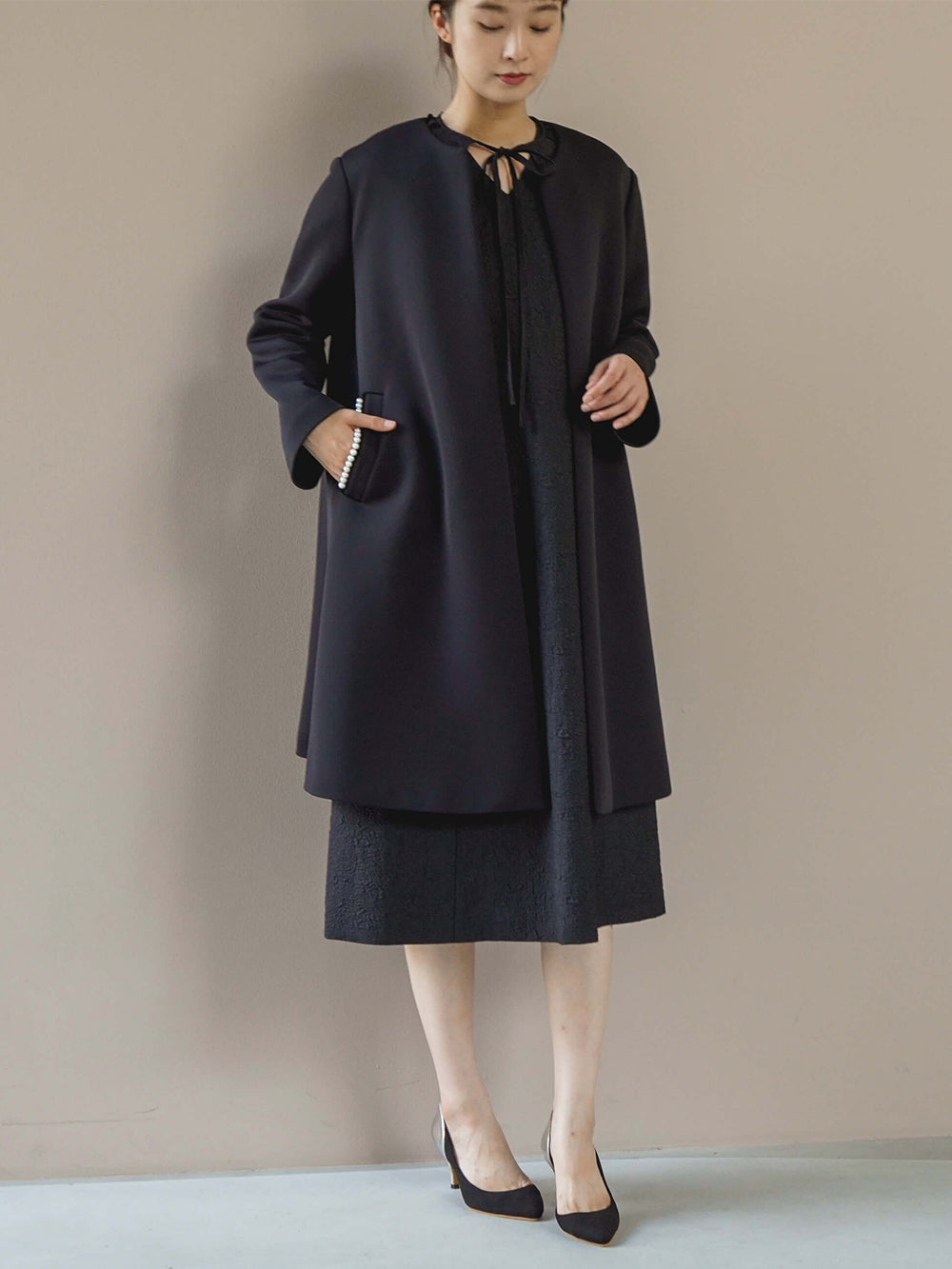 kaene公式オンラインストア パールボンディングコート / 004109