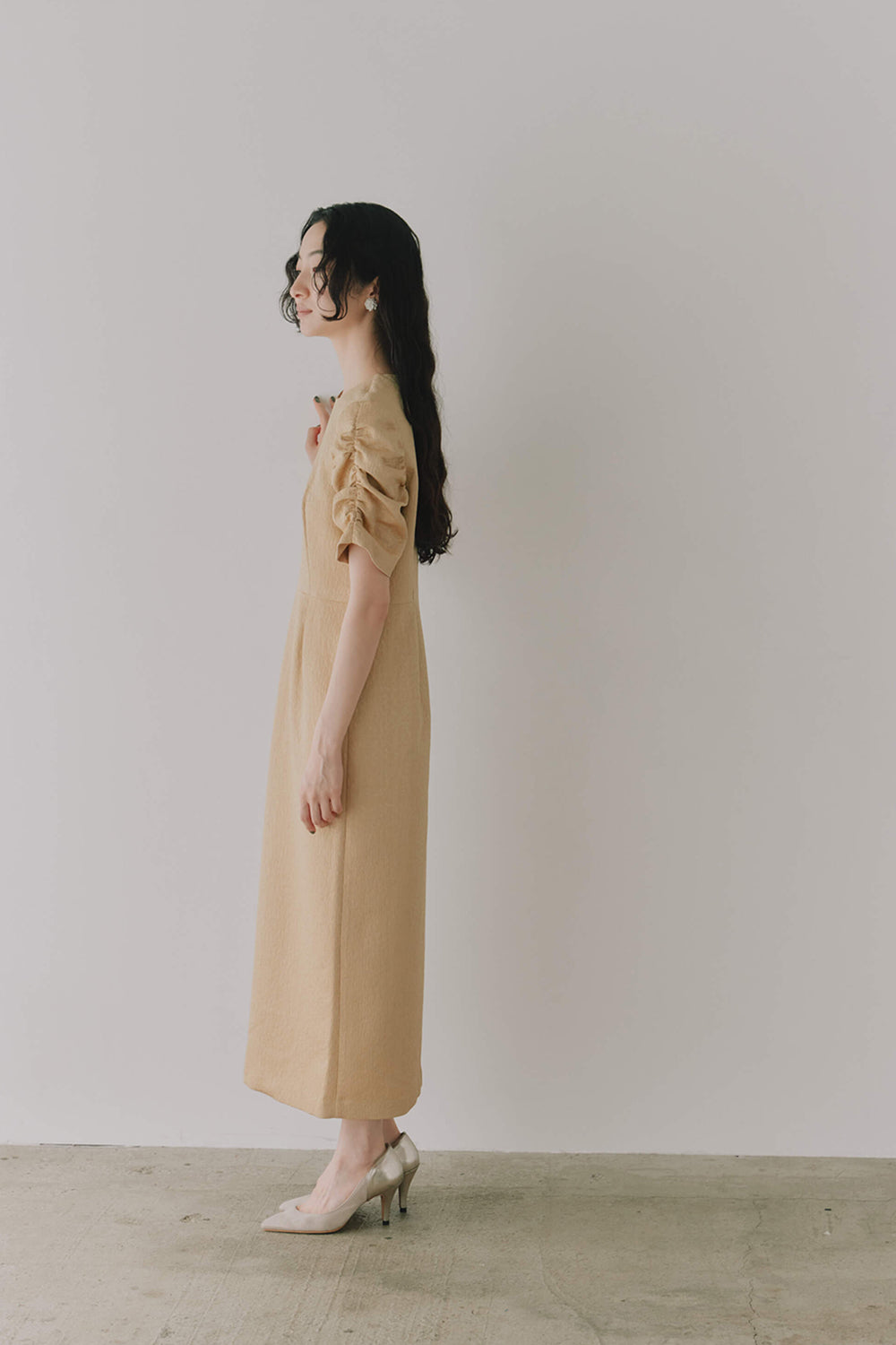 kaene公式オンラインストア スパンコールレースビスチェギャザー