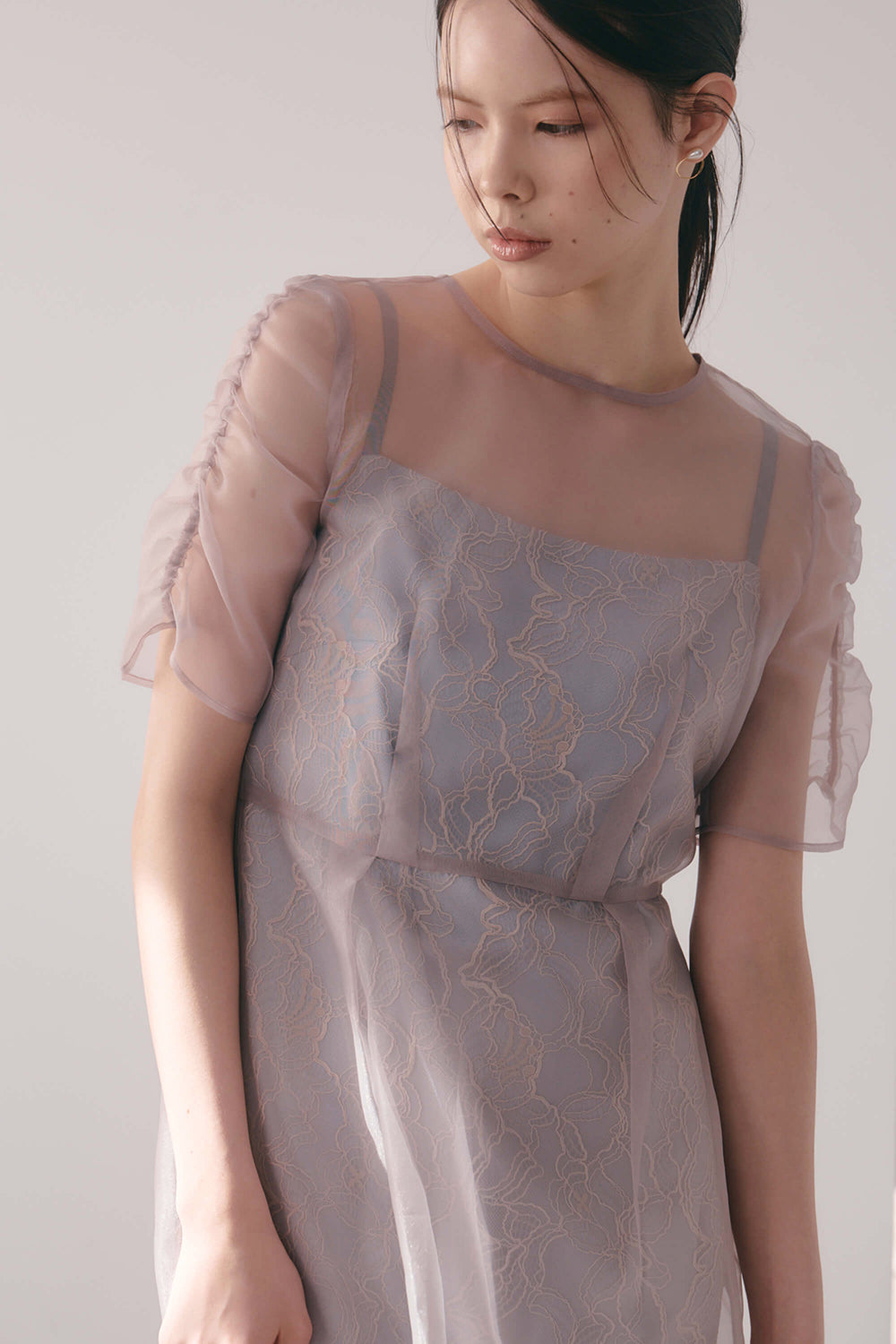 公式オンラインストア オーガンエプロンレースドレス / 100881 結婚式