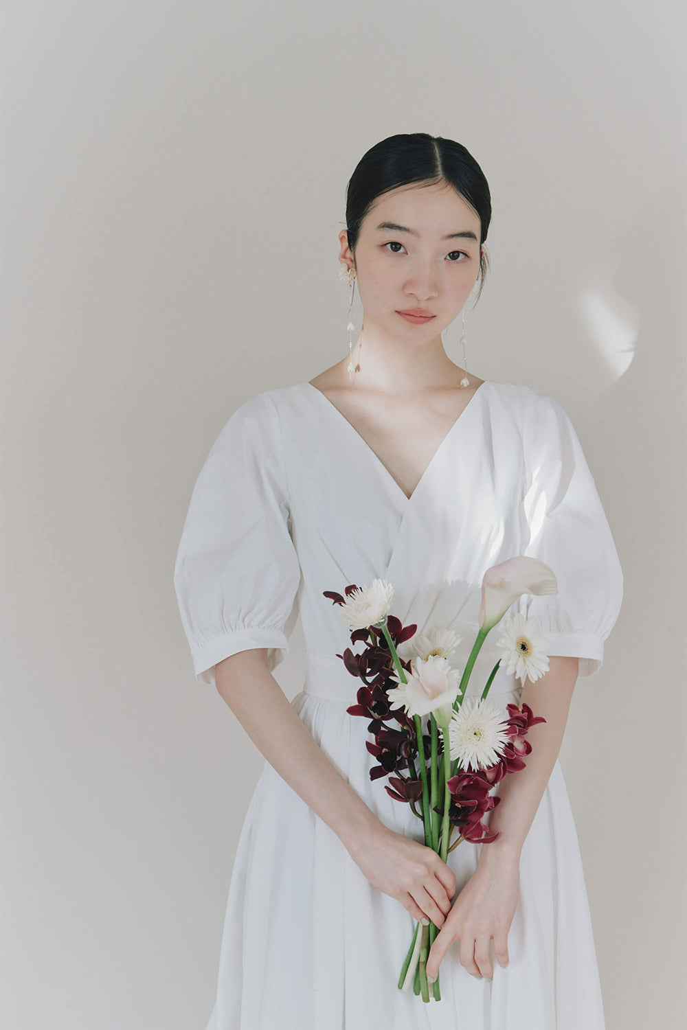 kaene公式オンラインストア タフタカシュクールドレス / 100725