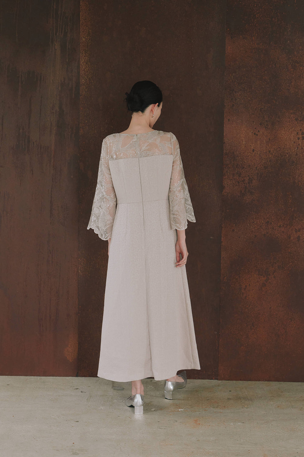 kaene公式オンラインストア ブリエレースジャカードコンビドレス