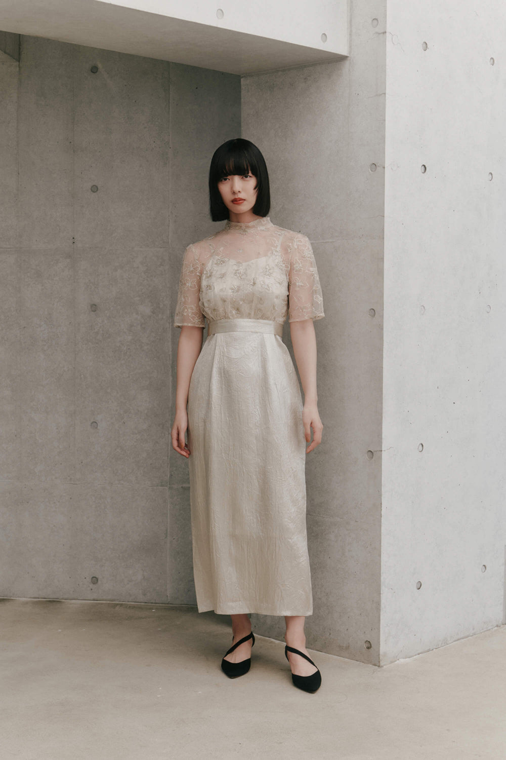 kaene公式オンラインストア エンブロイダリーレースブラウスセット