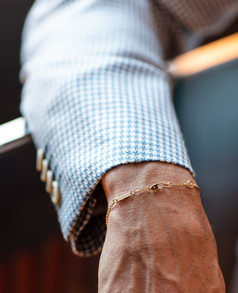 K18カットケーブルチェーンブレスレット – 買えるLEON