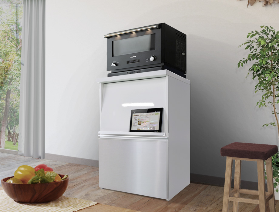 レンジ台 完成品［NEWシルバーウインド］レンジボード 幅 57cm