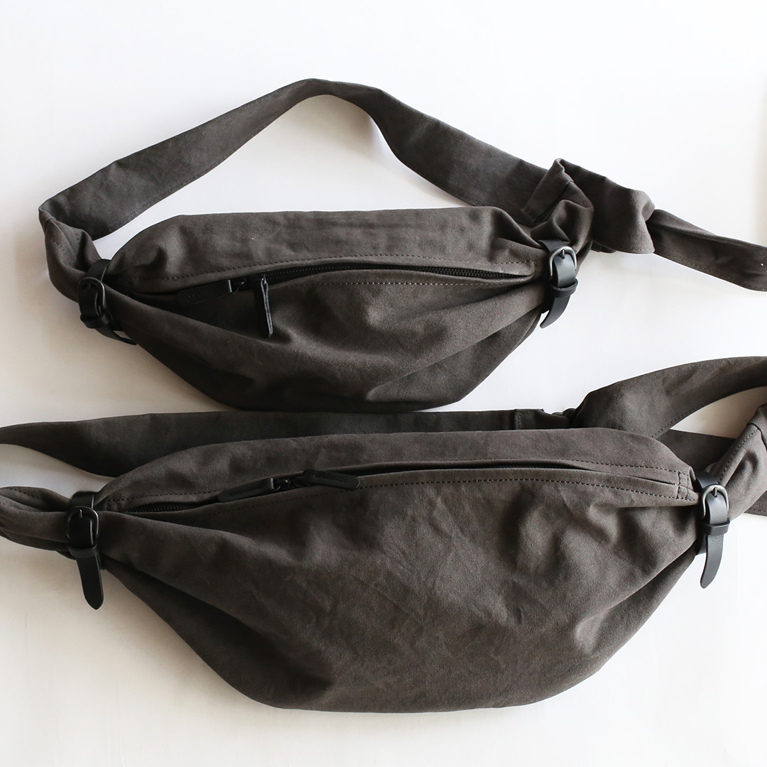 備長炭染め帆布ボディバッグ | 香久山鞄