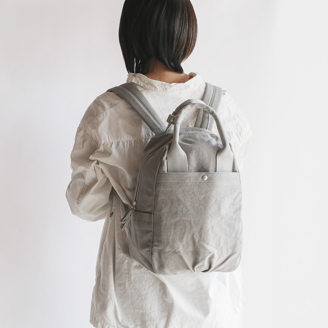 8号帆布ふっくりフタミミリュック(M) | 香久山鞄