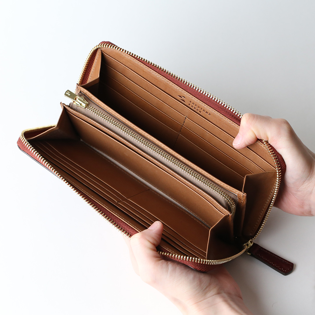 コードバン ラウンドファスナー長財布 | 香久山鞄