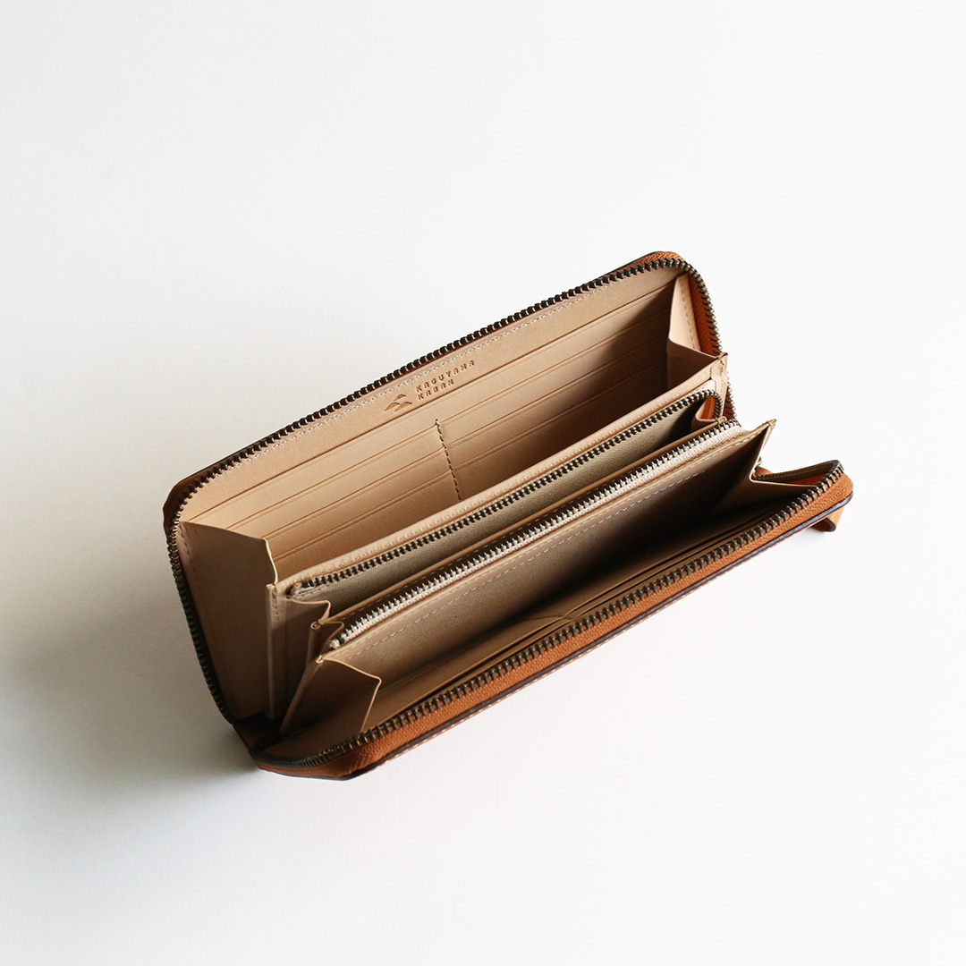 栃木レザー ラウンド長財布