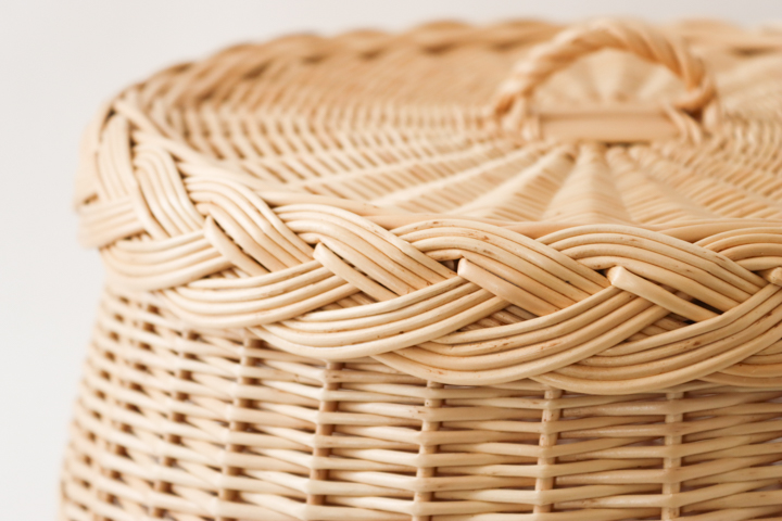 ラトビア ラウンドバスケット