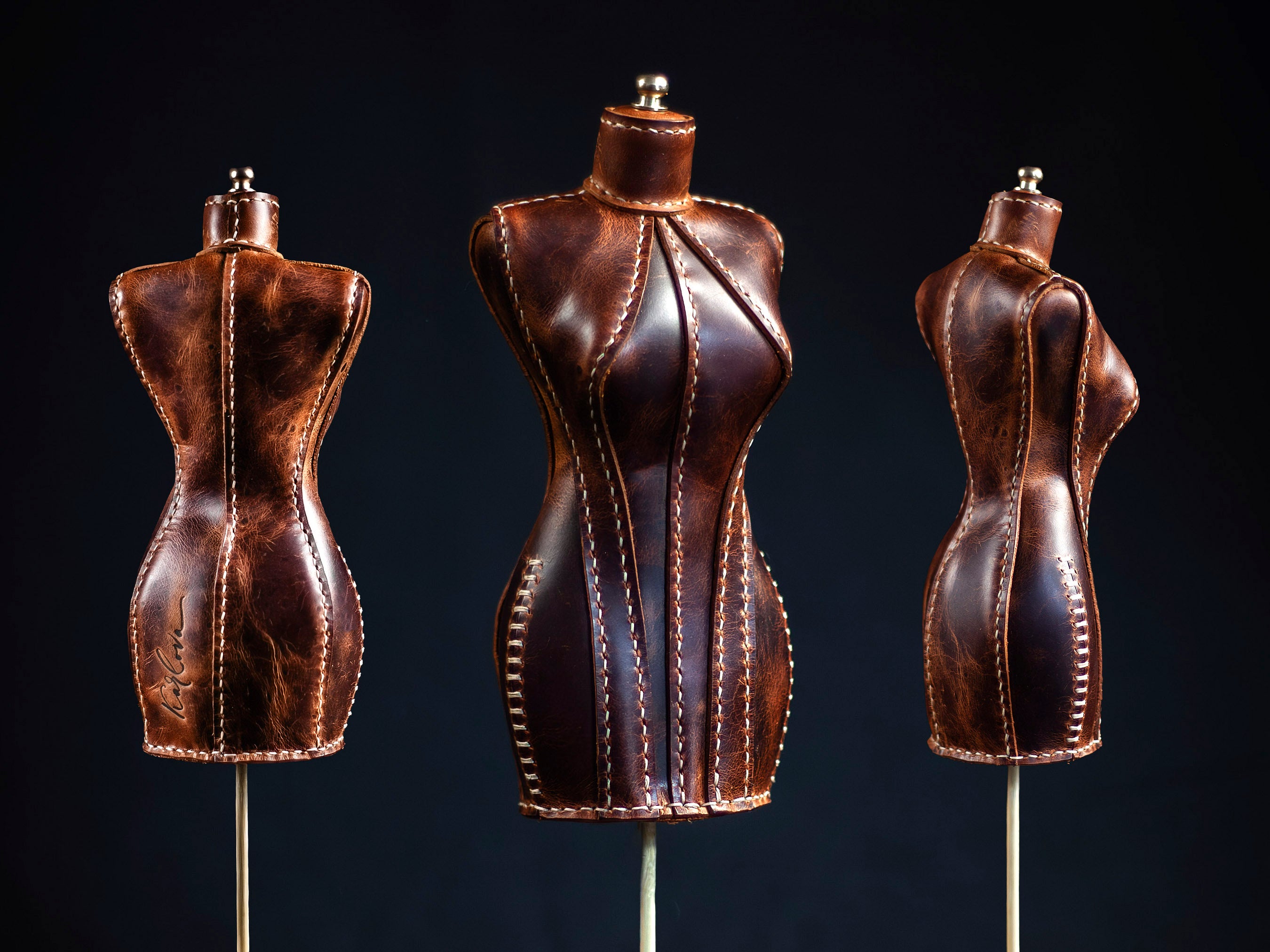 Mini Dress Form Leather Craft PDF Pattern Download with Video