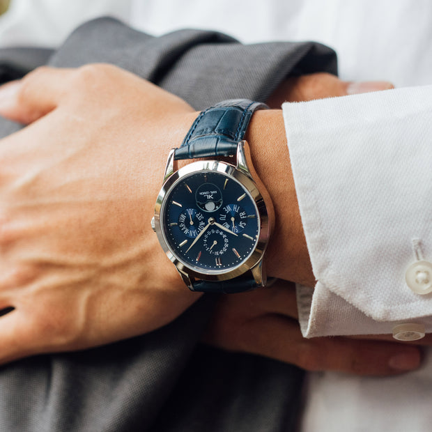 KARL-LEIMON]カルレイモンStainless Steel with Blue Dial - KARL