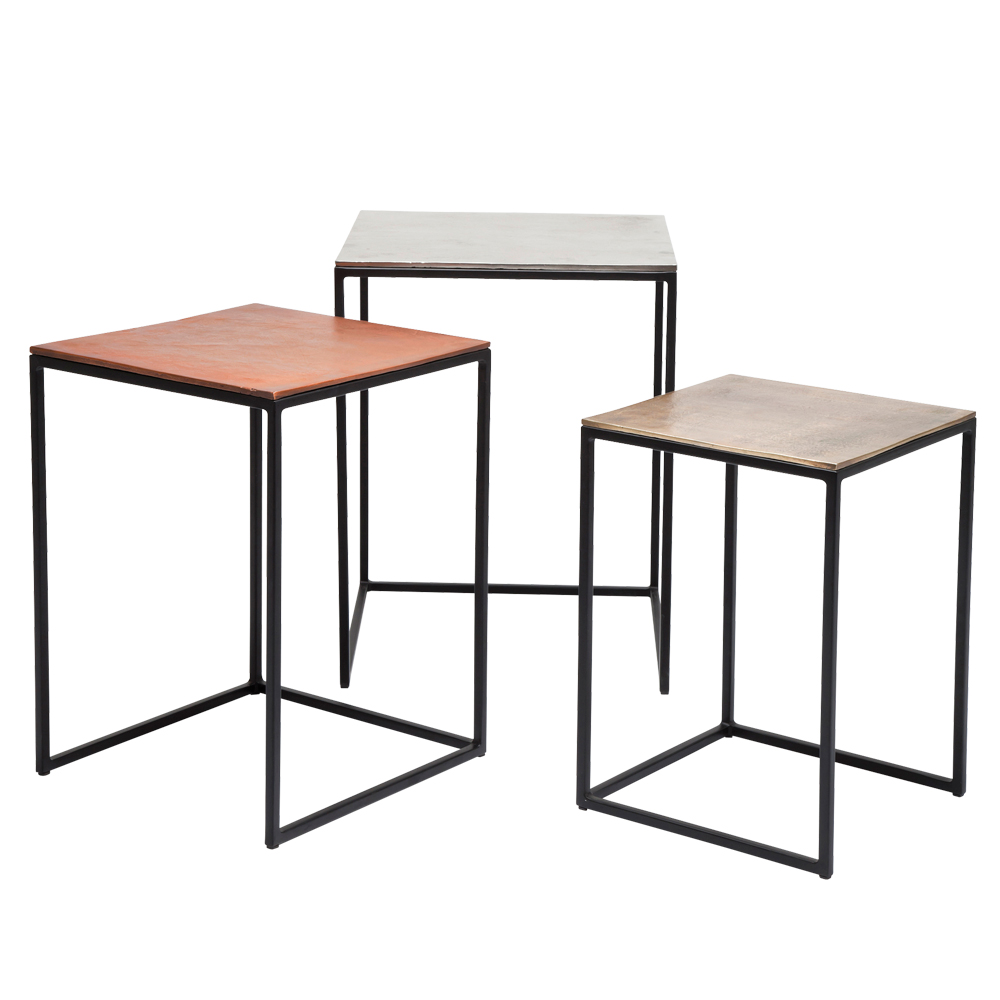 ロフトスクエアヴィンテージ(3/Set) サイドテーブル - サイドテーブル