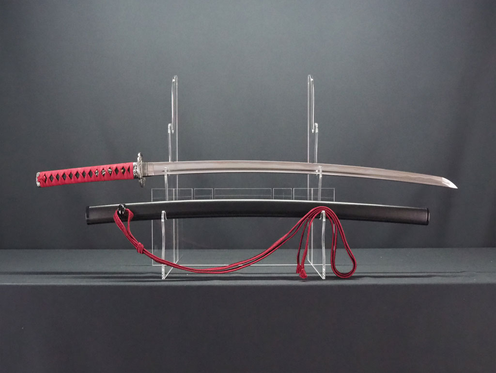 埼玉県S様 居合刀特注製作（華やかな藤色の柄巻が美しい、女性剣士の