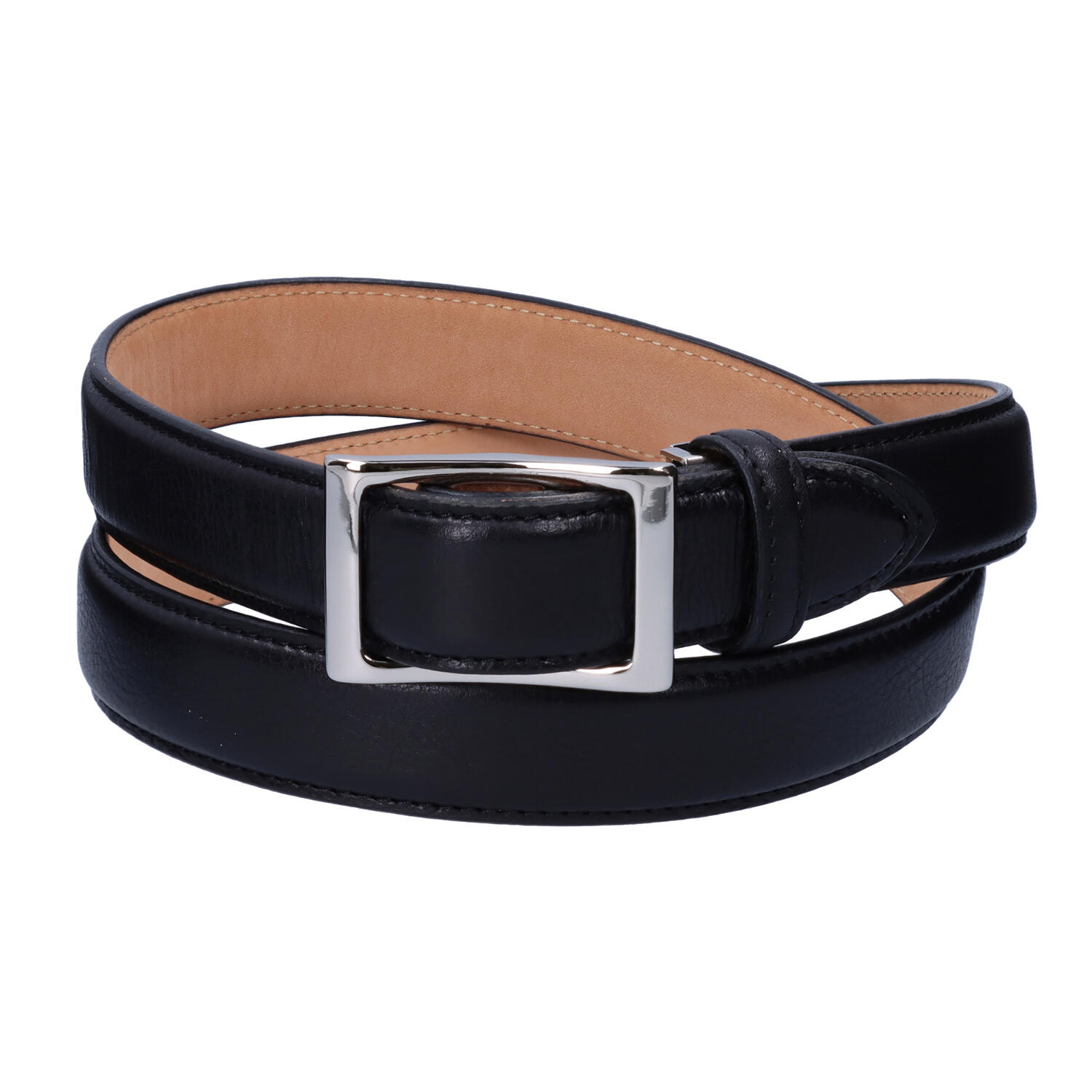 牛革 穴無し スライドバックルベルト 30mm | 株式会社 三竹産業