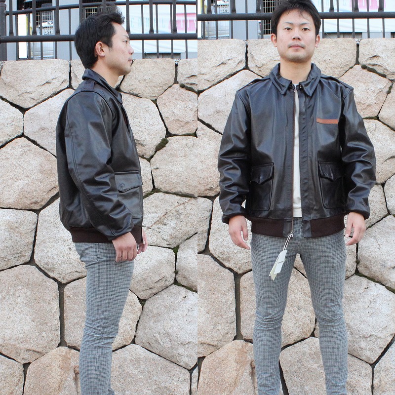 AVIREX A-2 レザーフライトジャケット S 【公式通販】