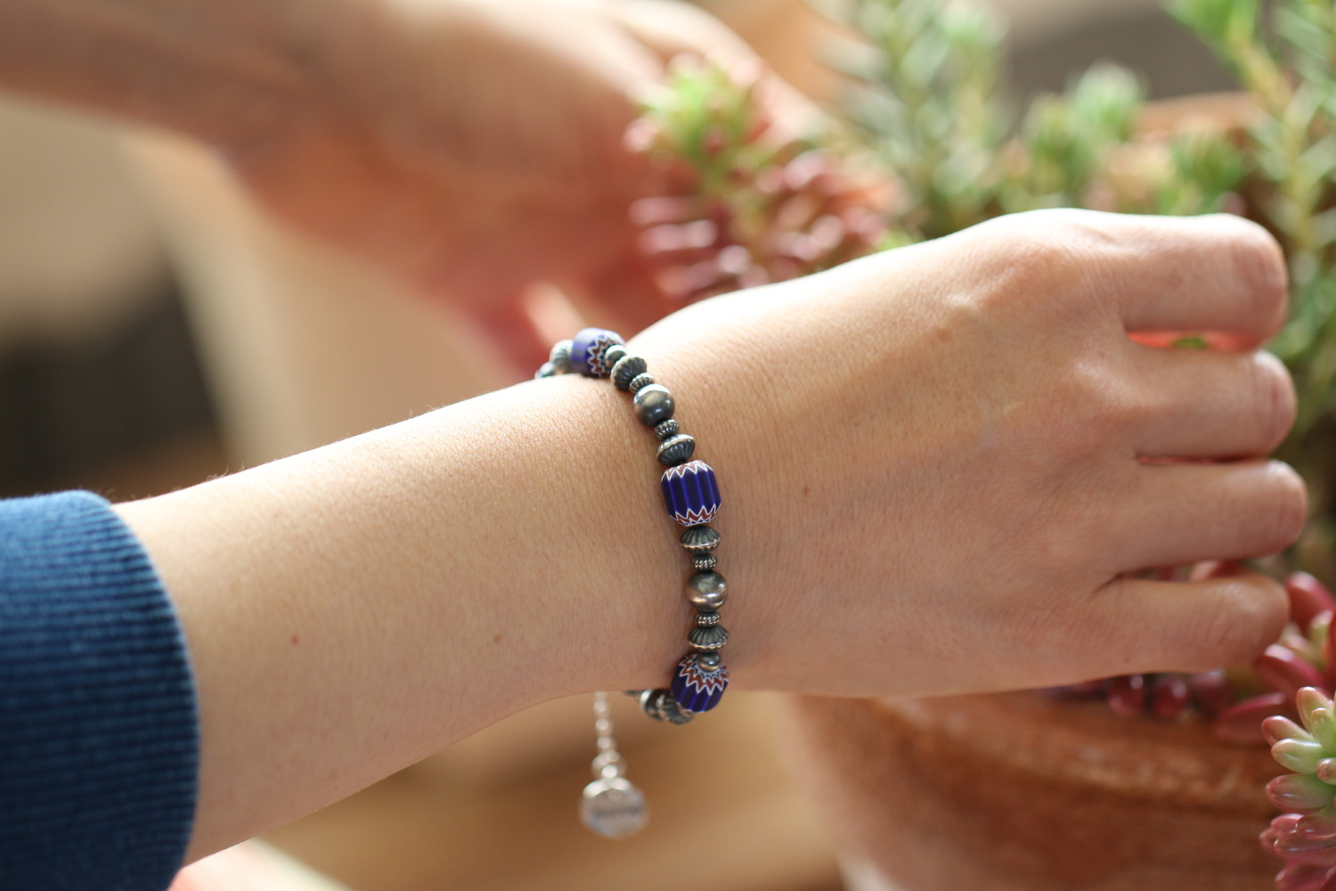 Chevron No3-Vintage Beads Bracelet | Kazoo