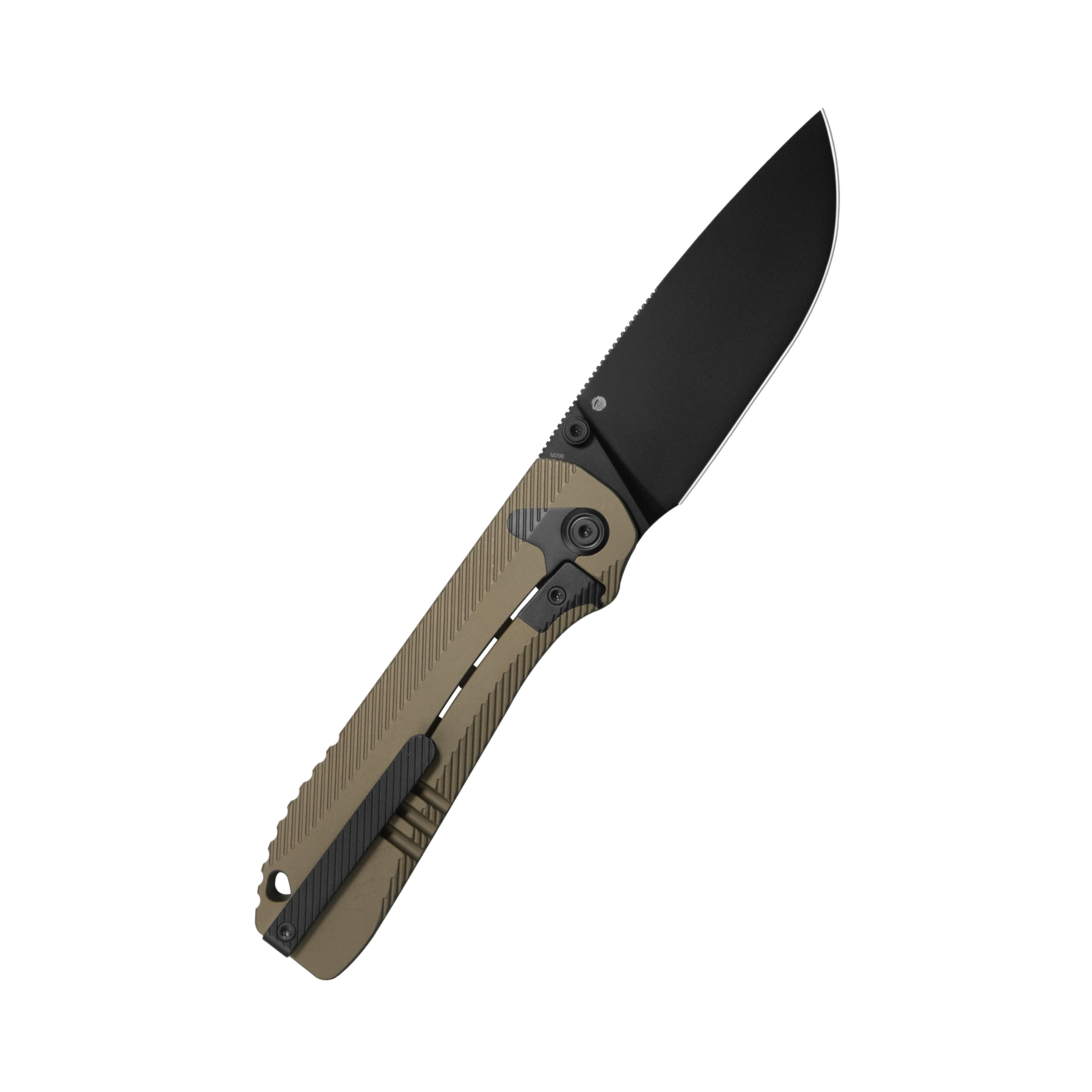 KB Zephyr Integral Tactical Folding Knife Bronze Ano Titanium Handle 4