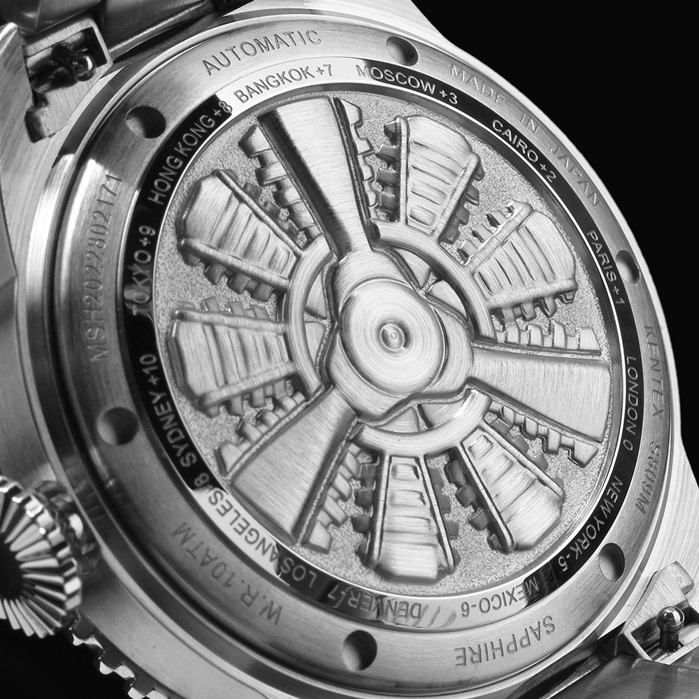 KENTEX スカイマンGMT グリーン／ SKYMAN GMT Green [S809M-04]