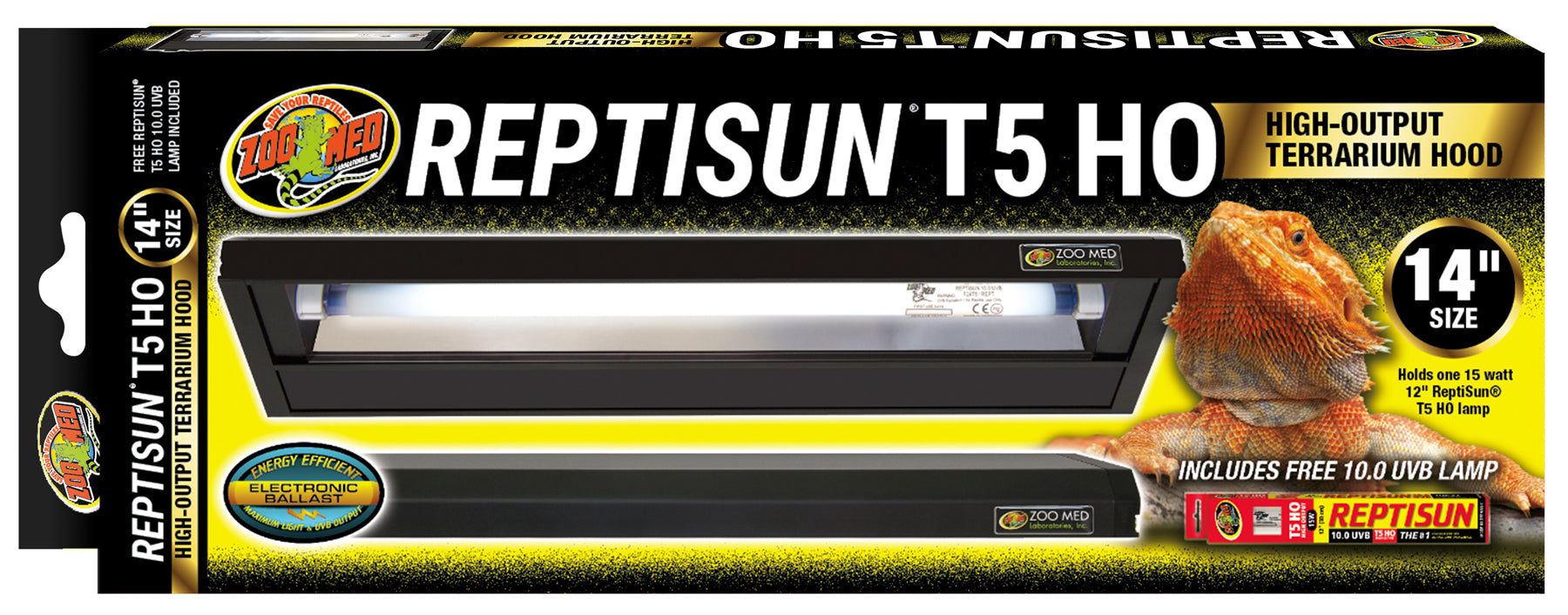 Zoo Med Reptisun T5 HO Fixture with 10.0 Bulb – KensFish.com