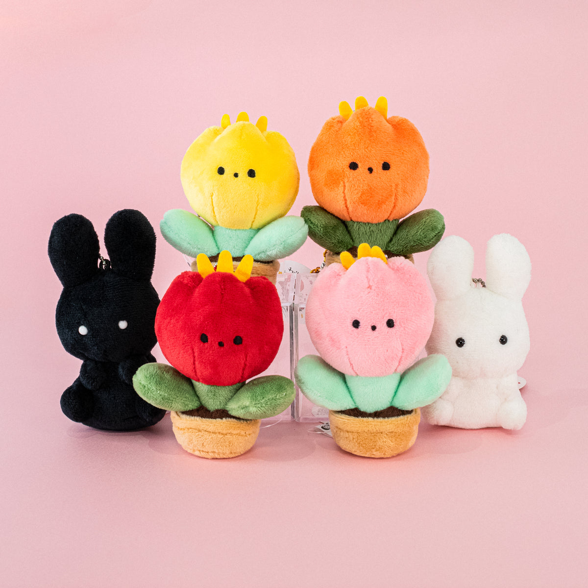 Tulip stuffed toy keychain/yellow/Haruna Sudo