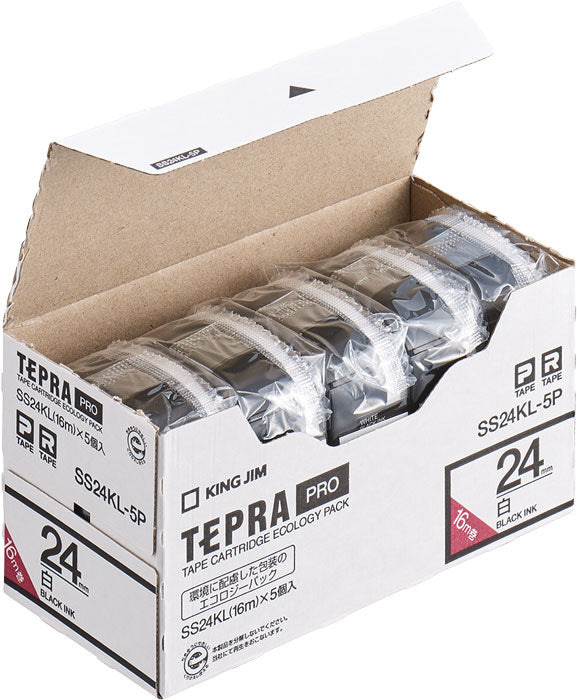 キングジム公式ストア 「テプラ」PROテープカートリッジ 白ラベル