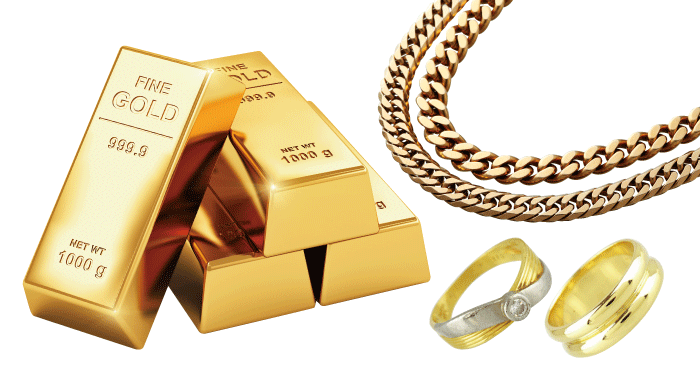 金(K24/K22/K18など)の買取 | 貴金属の高価買取ならキングラム