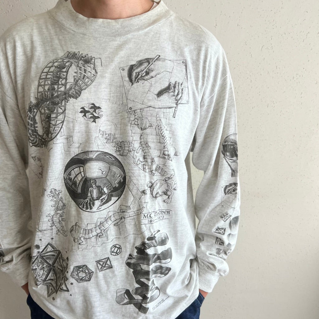 90s M.C Escher Long T-shirt Made in USA – KIARIS vintage&closet