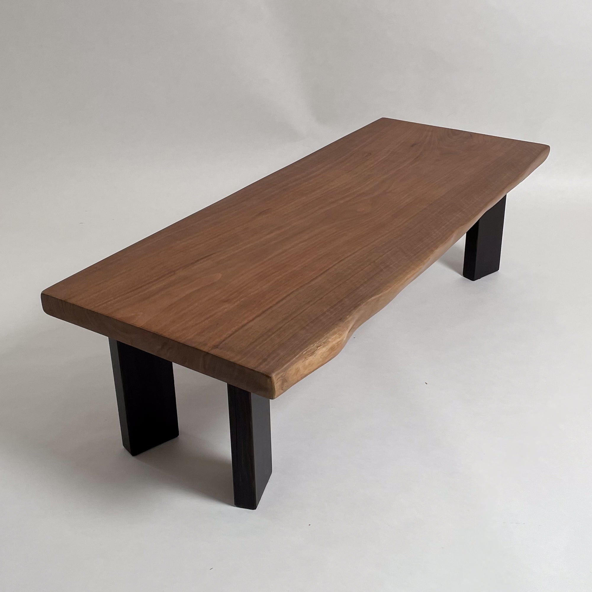 KIDO MEIMOKU ウォールナット一枚板ローテーブル｜130cm(2人掛け