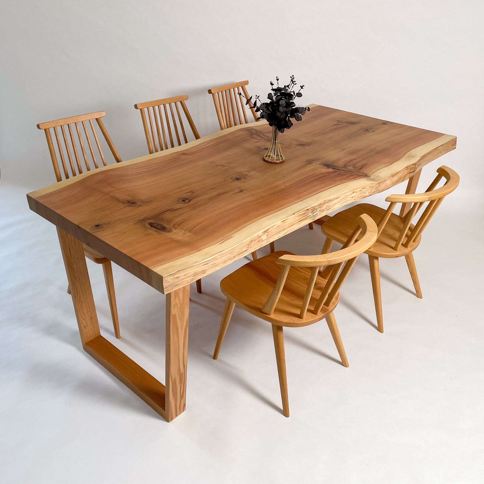 KIDOMEIMOKU 吉野杉一枚板ダイニングテーブル｜195cm(6人掛け