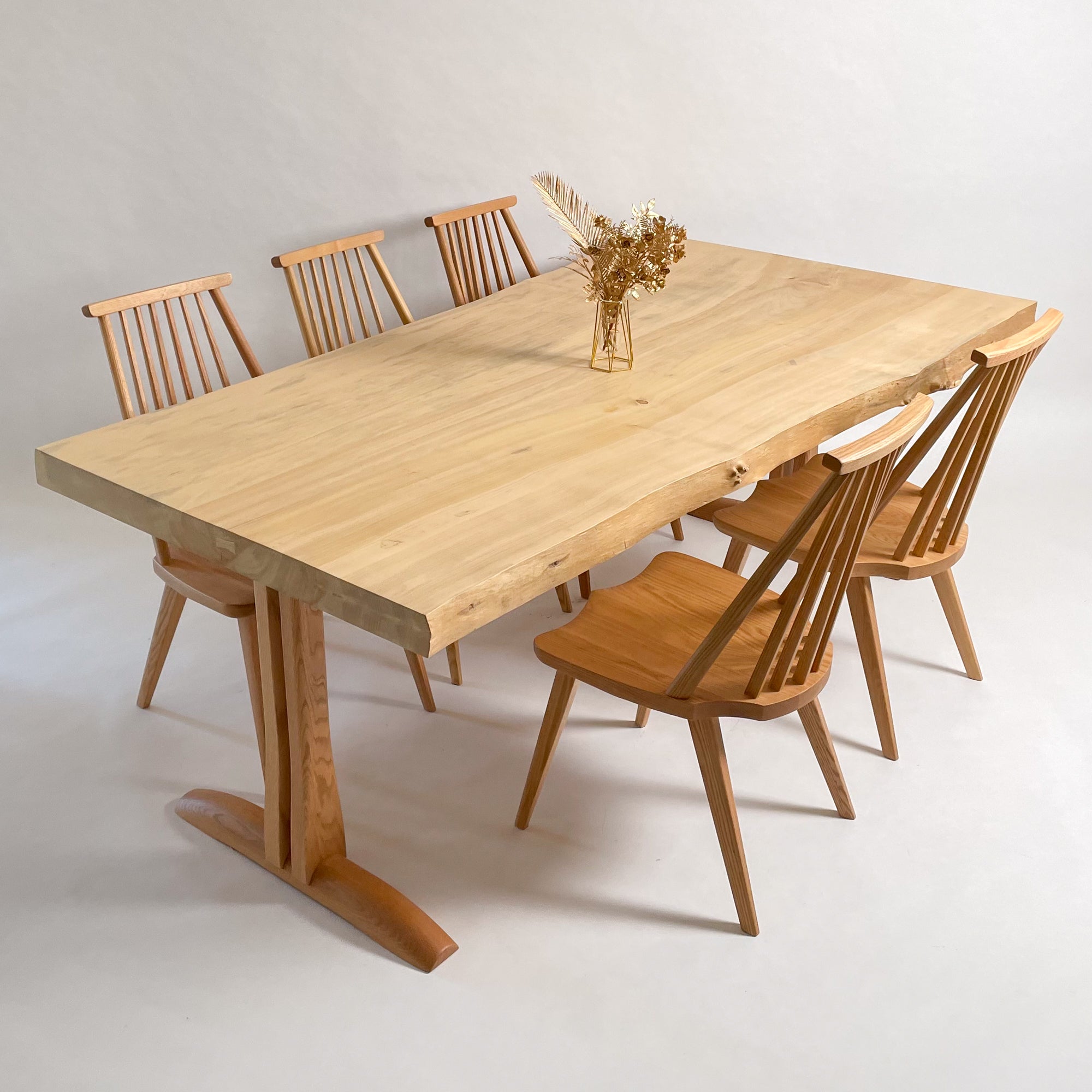 KIDOMEIMOKU 銀杏一枚板ダイニングテーブル｜200cm(6人掛け) – 【公式