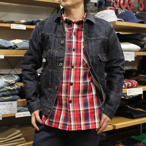 ステュディオダルチザンフランネルチェックワークシャツ