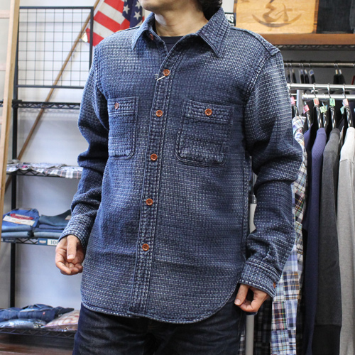 ステュディオダルチザンUSEDインディゴ刺し子シャツ