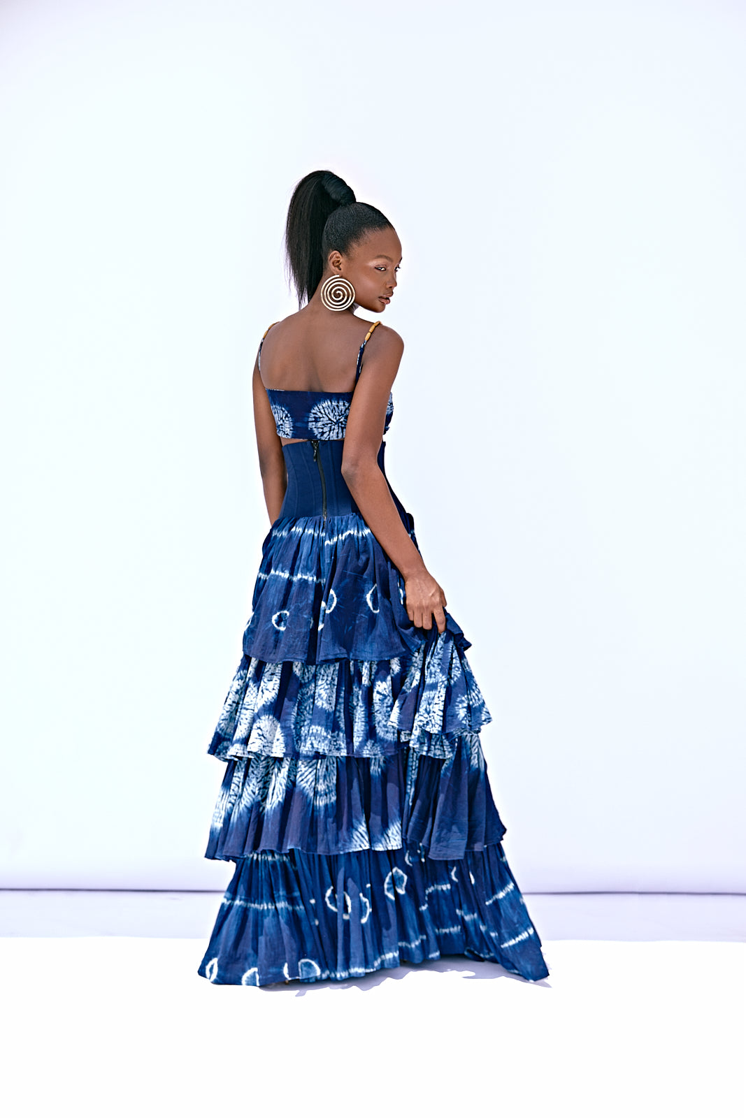 Kilentar Iwole Adire Ruffle Maxi Skirt – KÍLẸ̀ŃTÀR