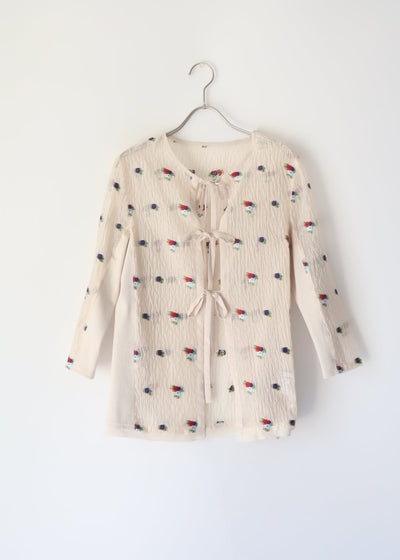 Flower jacquard blouseフワラージャガードブラウス/K251-62241 – Kittle.