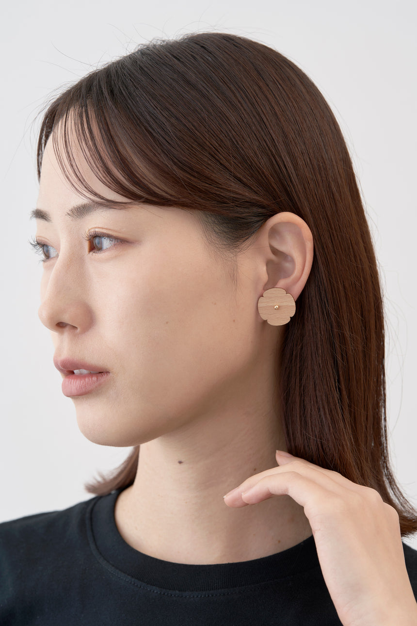 Mokko｜Earrings ナチュラル｜木瓜（もっこう）｜イヤリング・K18