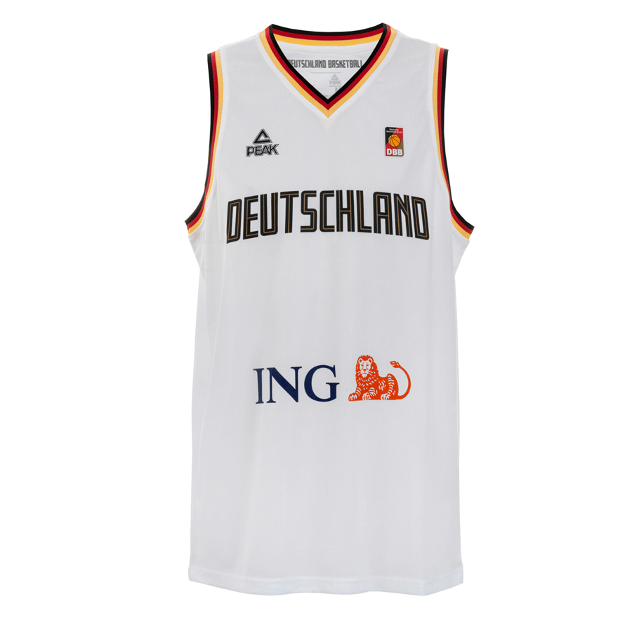 PEAK バスケットボールドイツ代表試合用ジャージ(ホワイト) | 海外