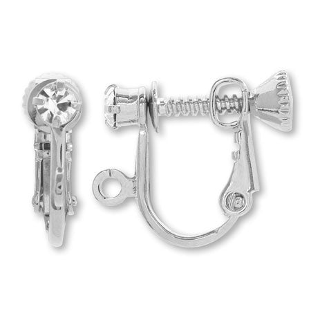 イヤリング ネジバネ石付 クリスタル/RC – 貴和製作所オンラインストア