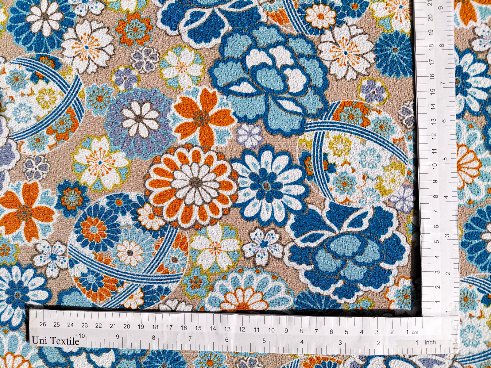 KKP2338 HM-117 二越ちりめん®多色プリント｜プリント｜ポリエステル