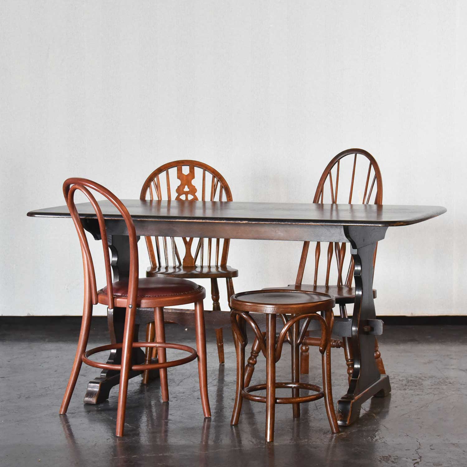 イギリス ヴィンテージ ダイニングテーブル リフェクトリーテーブル/TA